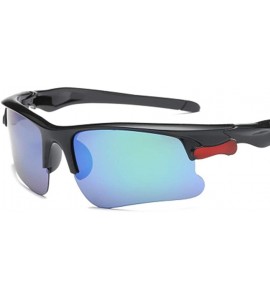 Goggle Outdoor Sports Polarized Colorful Sunglasses For Unisex Adults Travel Vacation - Blue - CY196LXK4OC $19.00