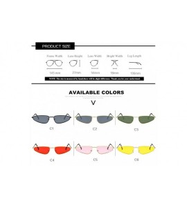 Cat Eye Small Ctue Retro Cat Eye Sunglasses Women Vintage Metal Sun Glasses Shaped Ocean Sunglass UV400 - C3 - C7198RXGD6N $2...