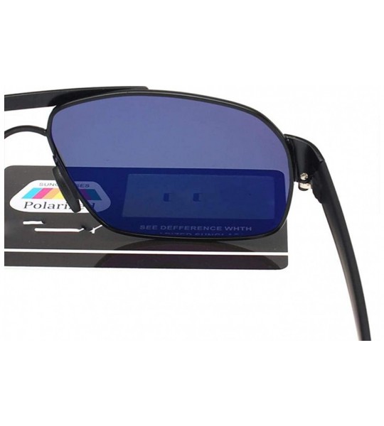 Aviator Polarized Men's Sunglasses Brand Designer UV400 Protect Sun Y1607 C1 BOX - Y1607 C4 Box - CP18XE0W05X $28.96