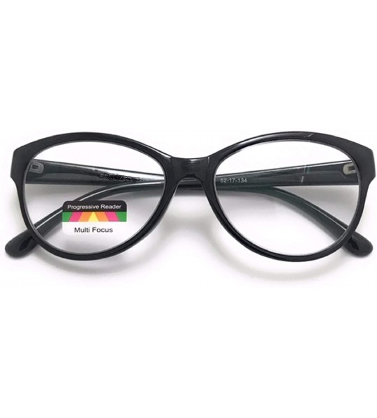 Cat Eye Cat Eye Multi 3 Focus Progressive Reading Glasses - Black - CB18Z72ITWD $19.53