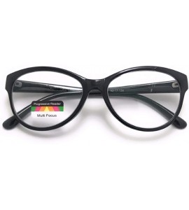 Cat Eye Cat Eye Multi 3 Focus Progressive Reading Glasses - Black - CB18Z72ITWD $19.53