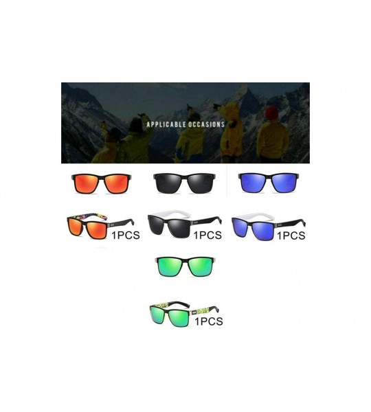 Sport Unisex Sports Polarized Sunglasses-UV 400 Protection - Cycling Fishing Sunglasses - Square Windproof Eyewear - 7 - CD19...