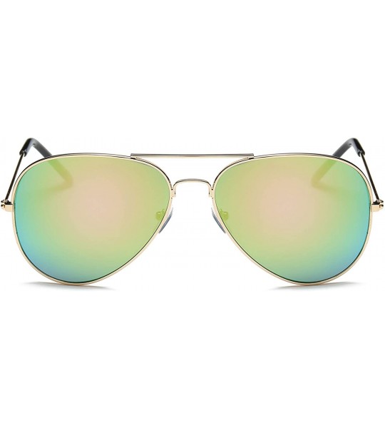 Aviator PC Lens Sunglasses UV Protection Sunglasses Metal Frame Aviator Glasses 3025 - Ca02-b11 - CY18HC65LEY $33.03