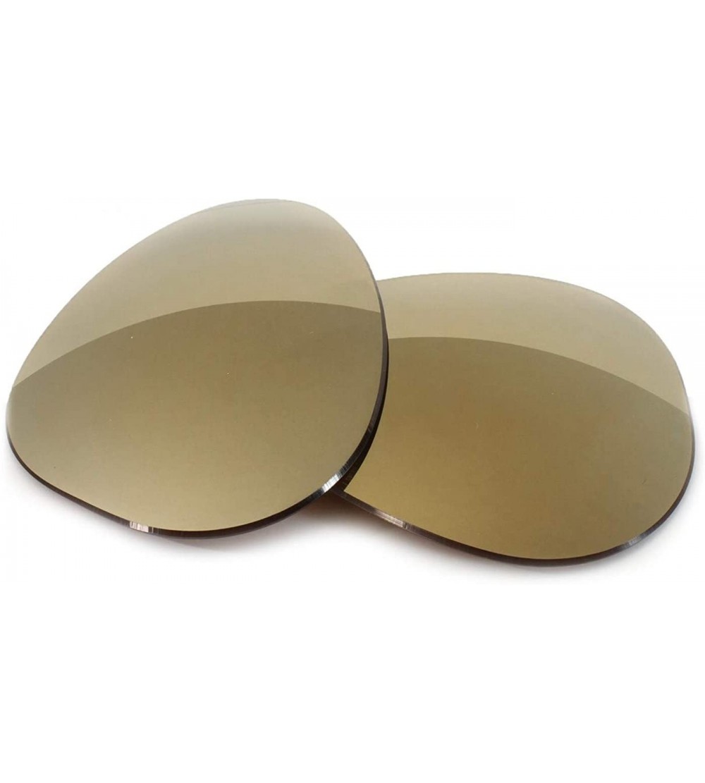 Aviator Non-Polarized Replacement Lenses for Ray-Ban RB3025 Aviator Large (62mm) - Bronze Mirror Tint - CV11U0UBEL1 $39.55