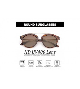 Round Sunglasses for Women Small Face-Vintage Round Stylish Polarized Eyewear Glasses 100% UV Protection - C8197LUH8OO $37.52