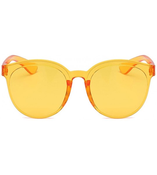 Square Flat Lenses Sunglasses One Piece Transparent Candy Color Frameless Glasses Tinted Eyewear Glasses - C5199I2TN5I $19.56