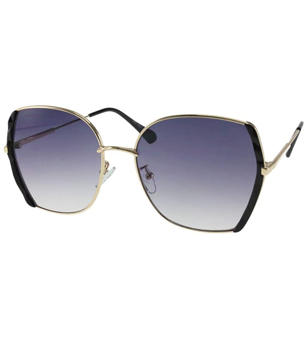 Butterfly Lola - Medium Butterfly Shaped Combination Sunglasses - Black - CC196SMH4T6 $23.55