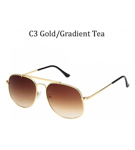 Square 2019 Brand Design Square Sunglasses Pilot Women Men Male Female 3561 C6 - 3561 C5 - C618YZW4O3W $18.34