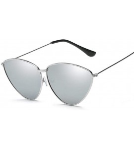 Aviator Sunglasses New Trend Fashion Personality Triangle Cat Eye Color Coating UV400 8 - 8 - CT18YZUUWXL $18.42