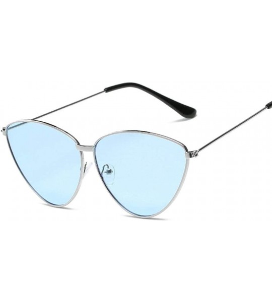 Aviator Sunglasses New Trend Fashion Personality Triangle Cat Eye Color Coating UV400 8 - 8 - CT18YZUUWXL $18.42