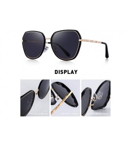 Cat Eye DESIGN Fashion Women Cat Eye Polarized Sunglasses Ladies Luxury Brand C01 Black - C02 Pink - C918XE0OU9G $28.21