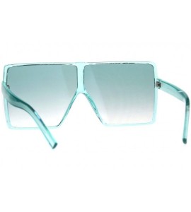 Square Super Oversized Sunglasses Womens Retro Fashion Square Cover Shades - Mint - CH18C20D043 $22.01