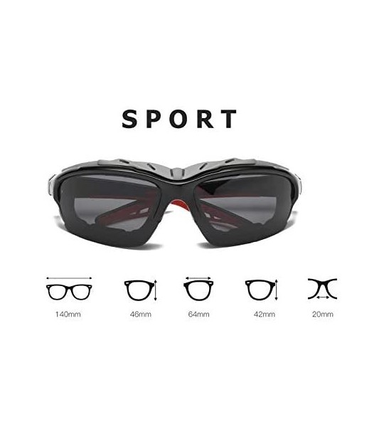 Sport Polarized Sunglasses Protection Comfortable Designer - Grey - CL18KR7OYIW $30.60