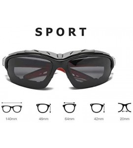 Sport Polarized Sunglasses Protection Comfortable Designer - Grey - CL18KR7OYIW $30.60