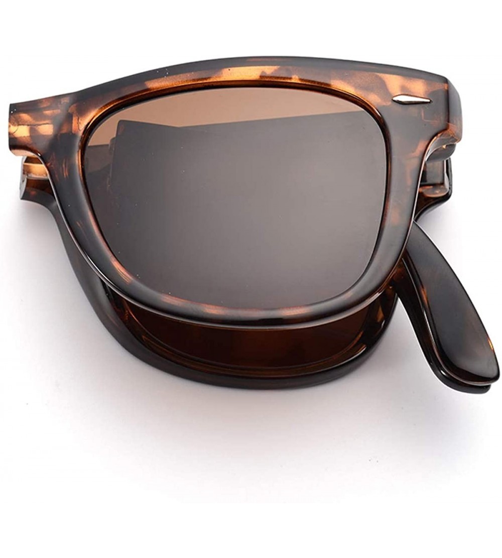 Aviator Easy Carry Polarized Mini Folding Sunglasses—Perfect for Putting in the Pocket-Car and Bag - C918GMUQ326 $39.14