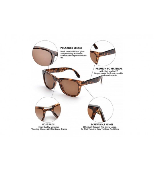 Aviator Easy Carry Polarized Mini Folding Sunglasses—Perfect for Putting in the Pocket-Car and Bag - C918GMUQ326 $39.14