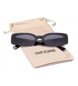 Goggle Rectangle Sunglasses for Women Retro Fashion Sunglasses UV 400 Protection Square Frame Eyewear - C018AS000DX $25.38