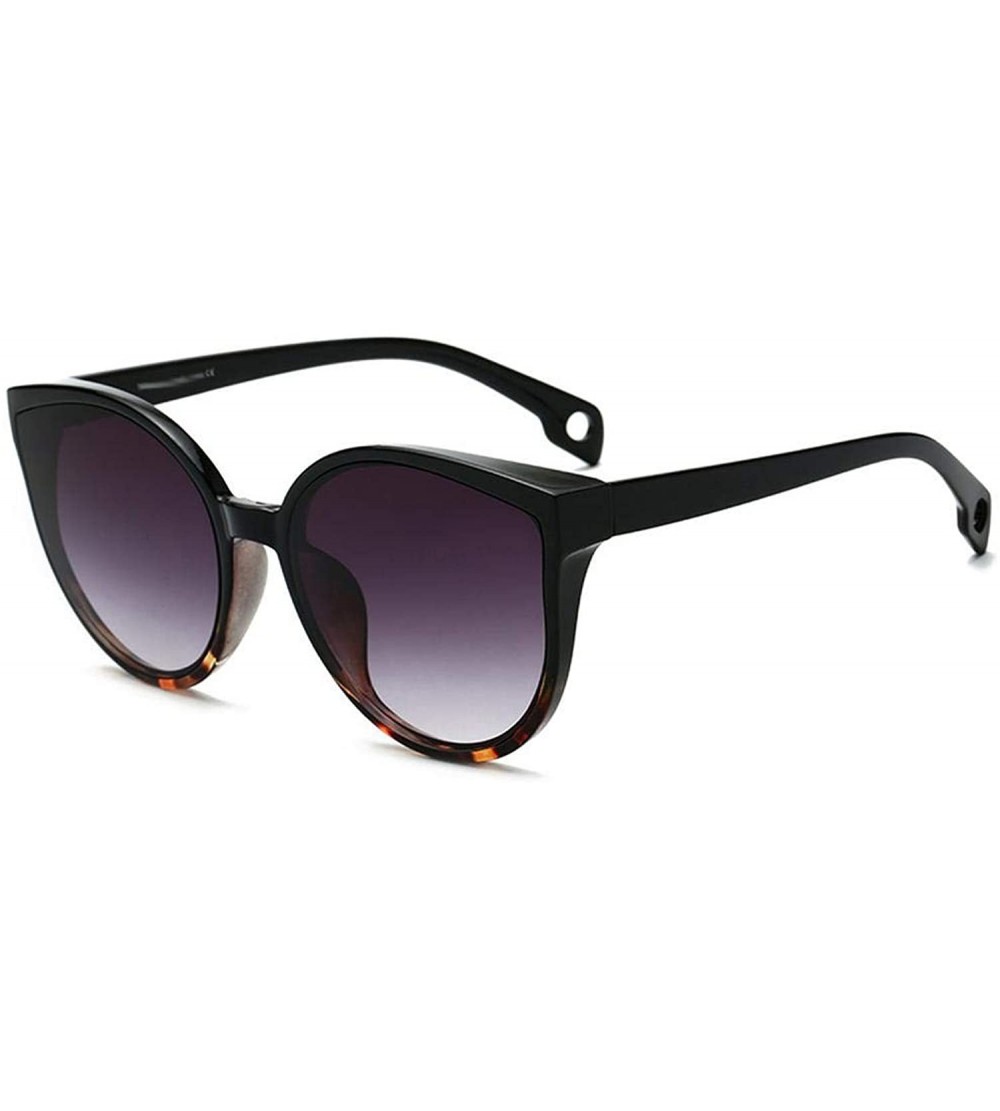 Oversized Cat Eye Sunglasses Women Men Vintage Gradient Glasses Retro Sun Female Eyewear UV400 Fashion Drive Outdoor - C8 - C...