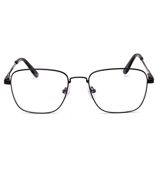 Rectangular Men's Metal Frame Progressive Multifocus Reading Glasses-M5816 - C3 Black - CJ18QMYUU9C $35.69