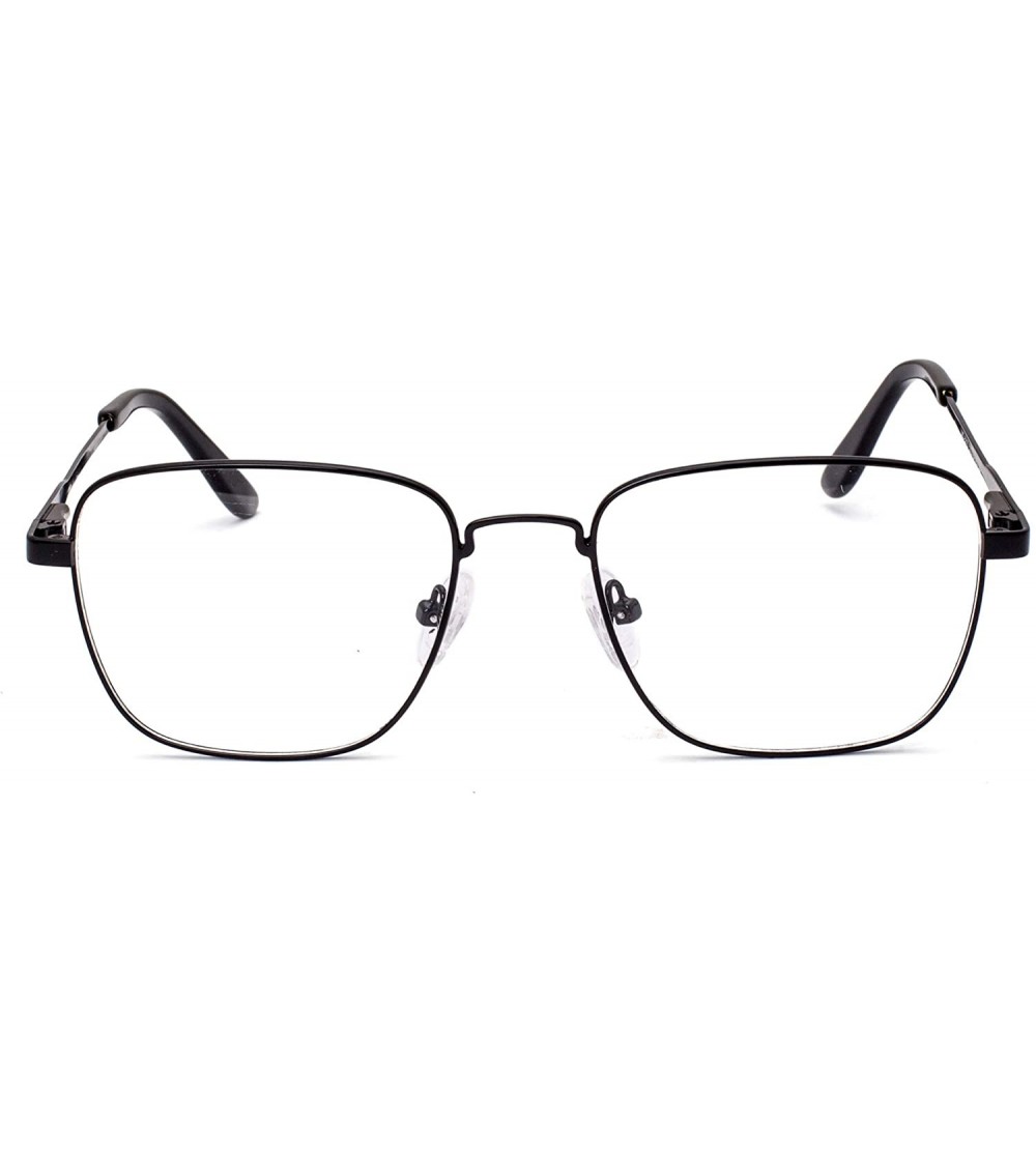 Rectangular Men's Metal Frame Progressive Multifocus Reading Glasses-M5816 - C3 Black - CJ18QMYUU9C $35.69