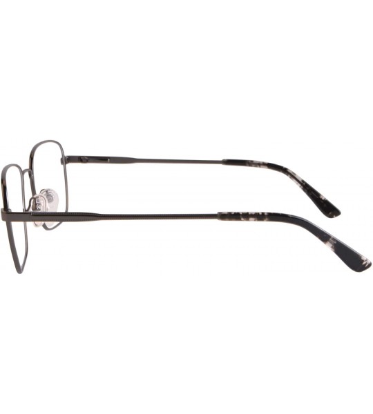 Rectangular Men's Metal Frame Progressive Multifocus Reading Glasses-M5816 - C3 Black - CJ18QMYUU9C $35.69