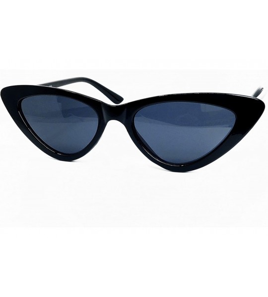 Goggle A3329 Clout Goggles Cat Eye Vintage Mod Style Retro Kurt Cobain Sunglasses - Black - C618D90TSQZ $27.35