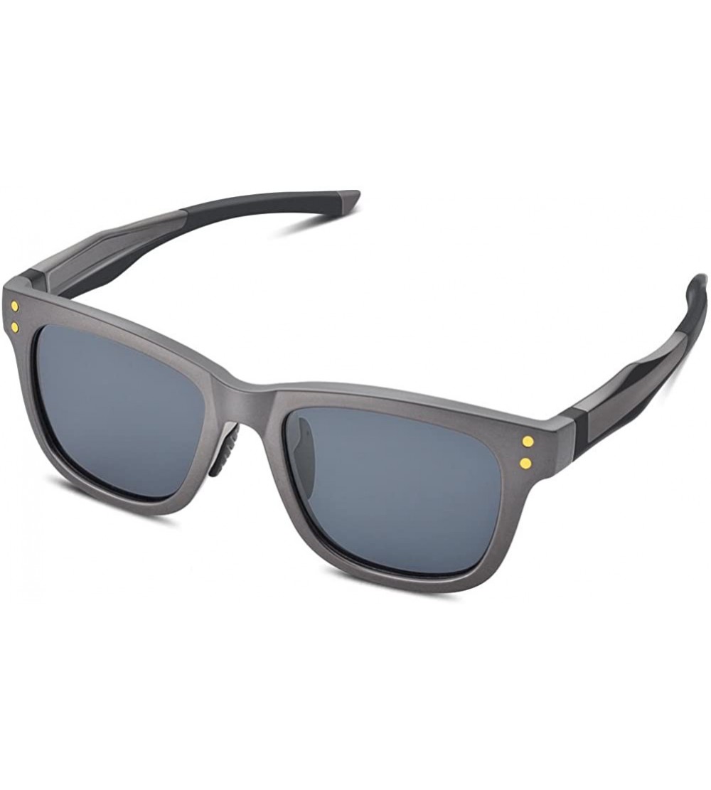 Sport Polarized Sports Sunglasses for Men Women Baseball Cycling Fishing Golf Durable Frame - Grey - CO18D2KU4QQ $41.06