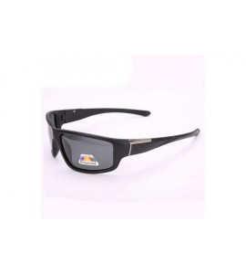 Round Sunglasses Polarized Glasses Outdoor - Black - CZ18XOMT7M5 $43.38