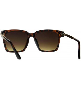 Square Square Frame Sunglasses Unisex Hipster Fashion Shades UV 400 - Tortoise (Brown) - CN1895Z2A3X $19.18
