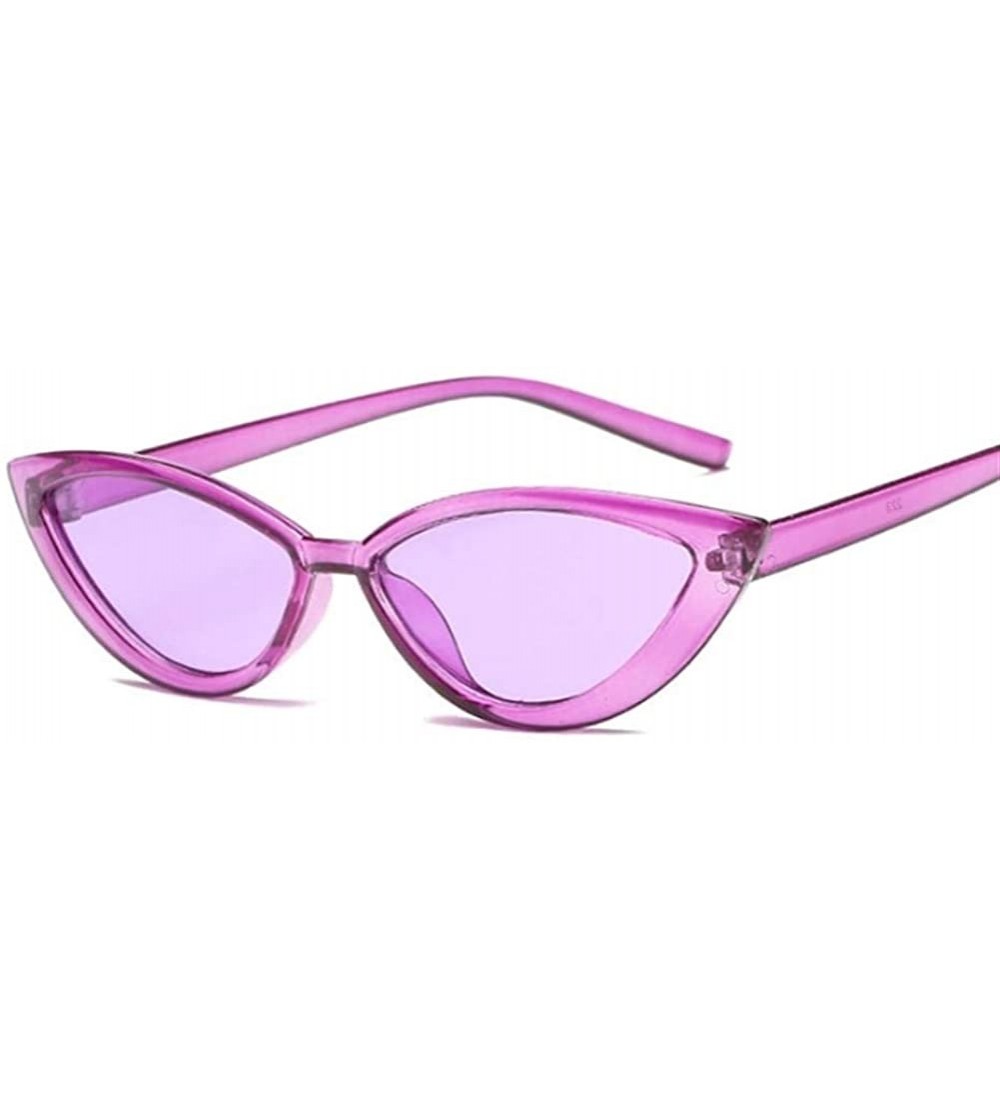 Cat Eye Sunglasses Glasses Designer Fashion - Purple - C4198UIWXZ3 $20.10