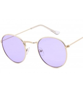 Round Women Classic Retro Round Sunglasses Fashion Vintage Small Sun Glasses Luxury Mirror Men Dazzle - 17 - CD198A4G7M6 $59.61