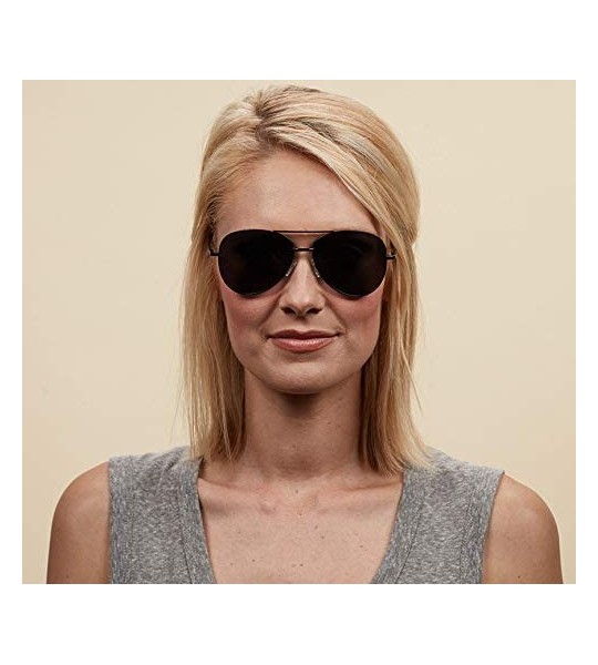 Aviator Heat Wave Bifocal Aviator Reading Sunglasses- Black- 56 mm + 1 - C219650Q6CL $33.23