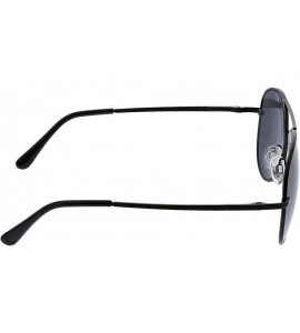 Aviator Heat Wave Bifocal Aviator Reading Sunglasses- Black- 56 mm + 1 - C219650Q6CL $33.23