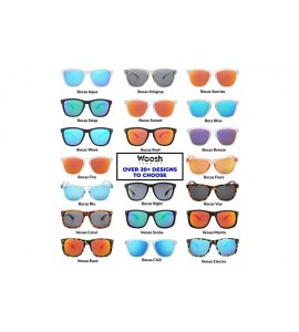 Wayfarer Polarized Lightweight Sunglasses for Men and Women -Unisex Sunnies for Fishing Beach Running Sports and Outdoors - C...