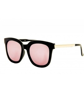 Square Stylish Sunglasses Women Modern Fashion Square Mirrored Lens Oversized - C318O7K3Q29 $20.04