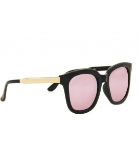 Square Stylish Sunglasses Women Modern Fashion Square Mirrored Lens Oversized - C318O7K3Q29 $20.04