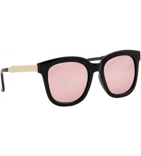 Square Stylish Sunglasses Women Modern Fashion Square Mirrored Lens Oversized - C318O7K3Q29 $20.04