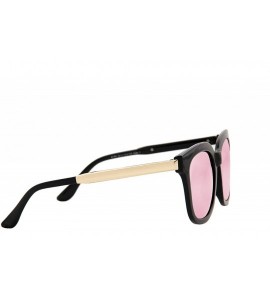 Square Stylish Sunglasses Women Modern Fashion Square Mirrored Lens Oversized - C318O7K3Q29 $20.04