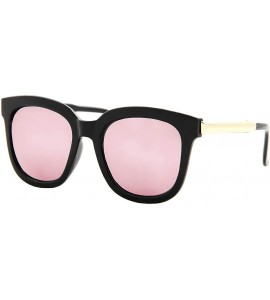 Square Stylish Sunglasses Women Modern Fashion Square Mirrored Lens Oversized - C318O7K3Q29 $20.04