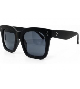 Cat Eye Premium Oversize XXL Women Men Style Fashion Mirror Tint Sunglasses - Matte Black - CN18GG6Q0LW $27.02