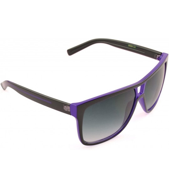 Oval Unisex Modern Bold Fashion UV Lens Sunglasses in Assorted Colors - Purple - C8129KC0IWZ $16.51