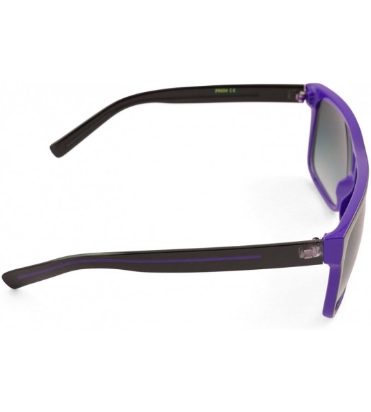 Oval Unisex Modern Bold Fashion UV Lens Sunglasses in Assorted Colors - Purple - C8129KC0IWZ $16.51