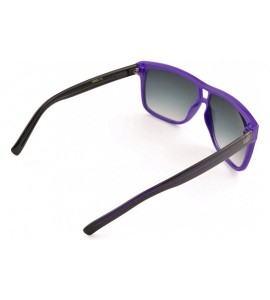 Oval Unisex Modern Bold Fashion UV Lens Sunglasses in Assorted Colors - Purple - C8129KC0IWZ $16.51