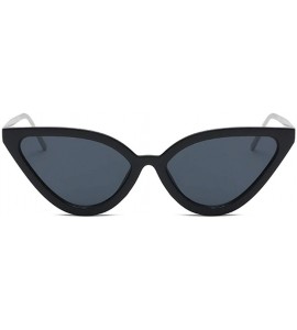 Cat Eye Women Cat Eye Sunglasses PC Frame Fashion For Female - Black(silver Legs) - CO199C0MC53 $21.82