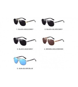 Aviator Polarized sunglasses Classic RETRO SUNGLASSES for men driving Sunglasses outdoors - E - C418QC7MRRN $54.20