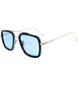 Rectangular Sunglasses Men Metal Square Man Sun Glasses - Tn4 - C0194O7294K $38.46