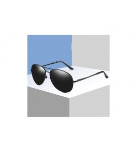 Sport New Pilot Polarized Men Sunglasses Fashion Ladies Glasses UV400 Oval Metal Frame Sports Driving - C6 - CI198AH0IHH $54.87