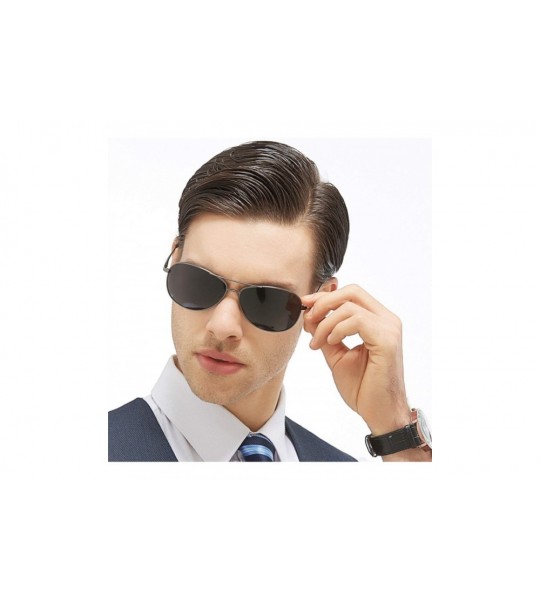 Sport New Pilot Polarized Men Sunglasses Fashion Ladies Glasses UV400 Oval Metal Frame Sports Driving - C6 - CI198AH0IHH $54.87