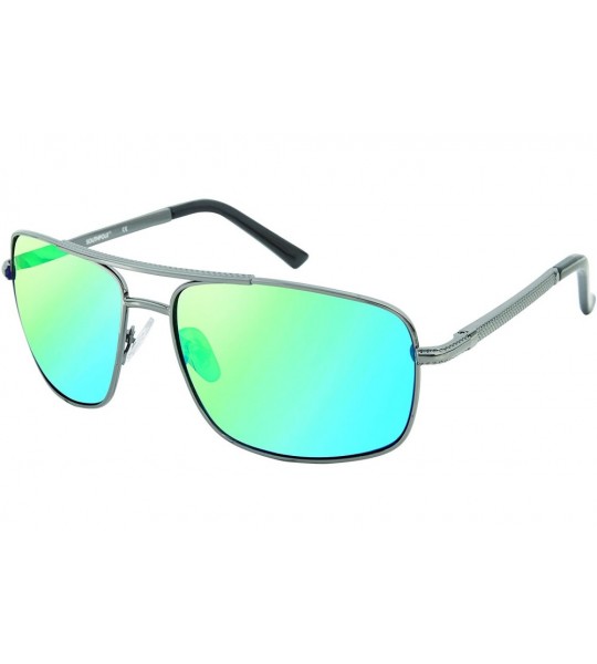 Aviator Men's 5010SP Aviator Sunglasses with 100% UV Protection- 65 mm - Gunmetal/Black - CT18EH5CEI9 $48.97
