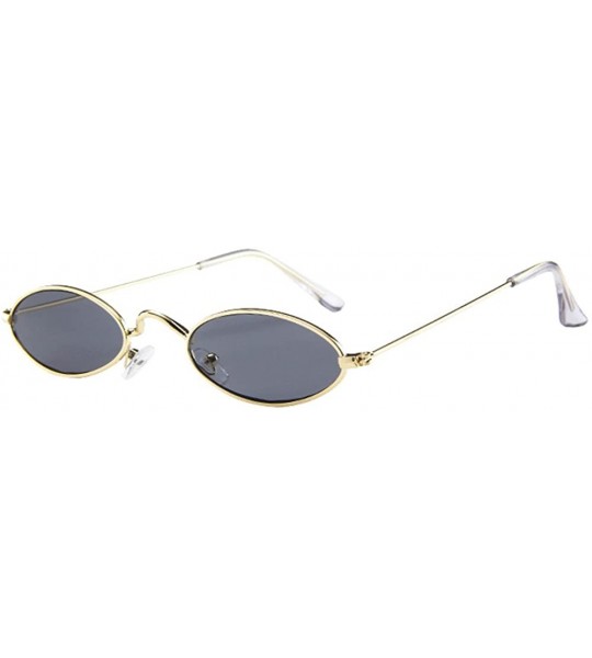 Rectangular Small Retro Round Polarized Sunglasses UV400 Double Bridge - D - C8199AYOH3L $17.92